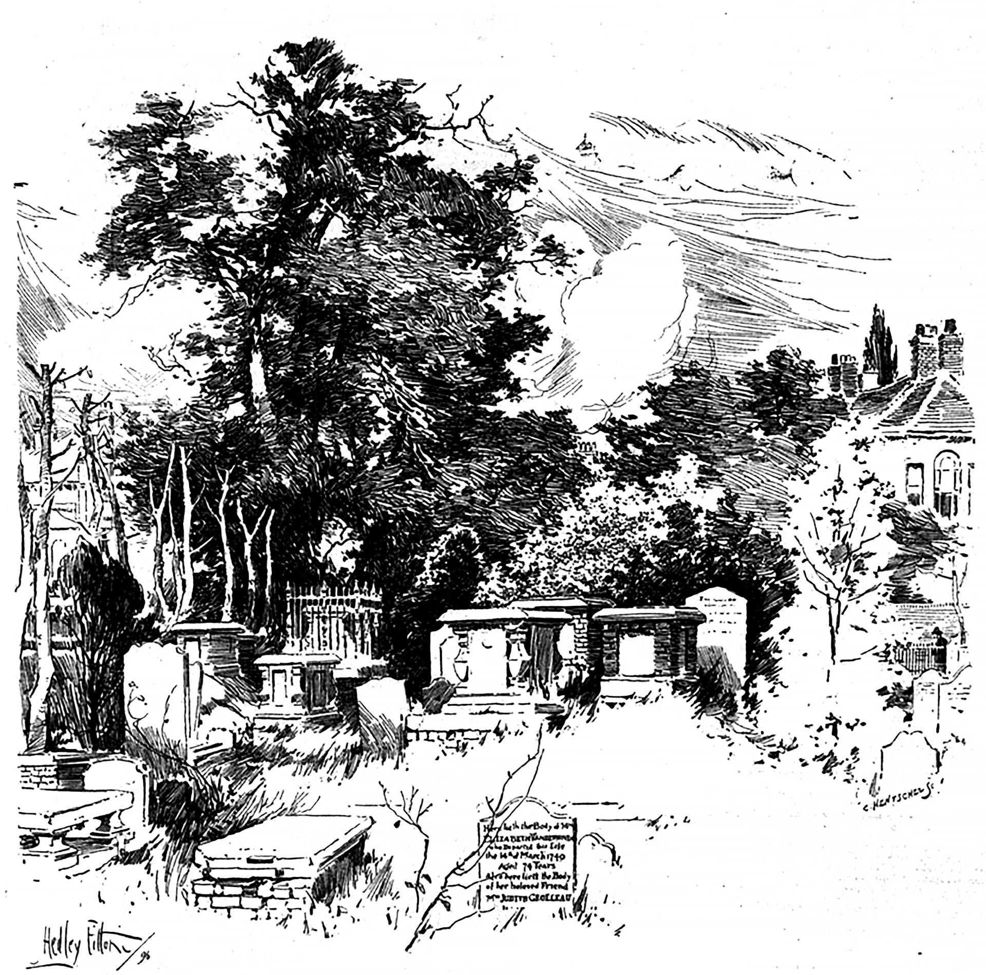 Hedley Fitton, Old Huguenot Cemetery, Mount Nod, Wandsworth, Daily Chronicle, 16 May 1896