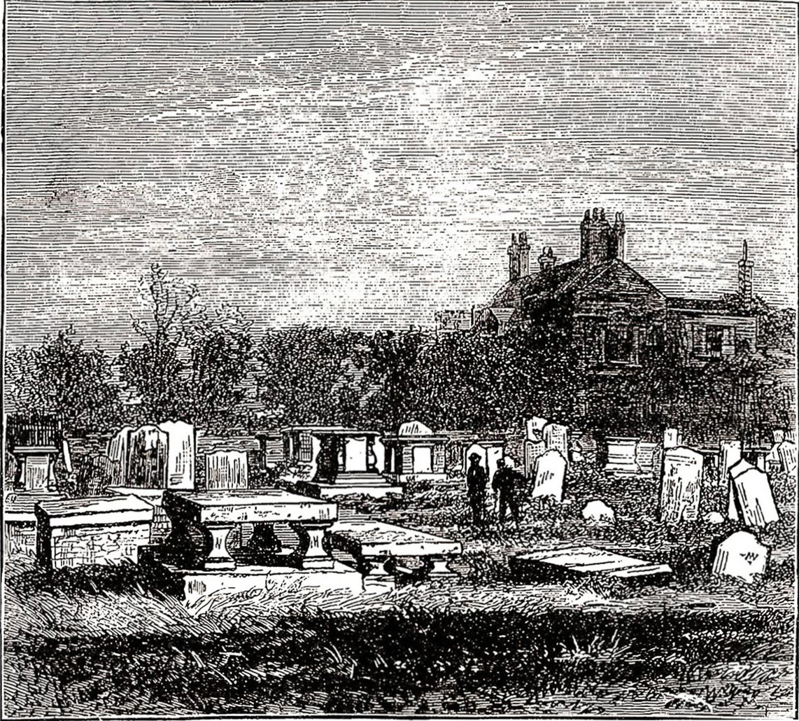 Old Huguenot Cemetery, Mount Nod, Wandsworth, The Graphic, 27 June 1874