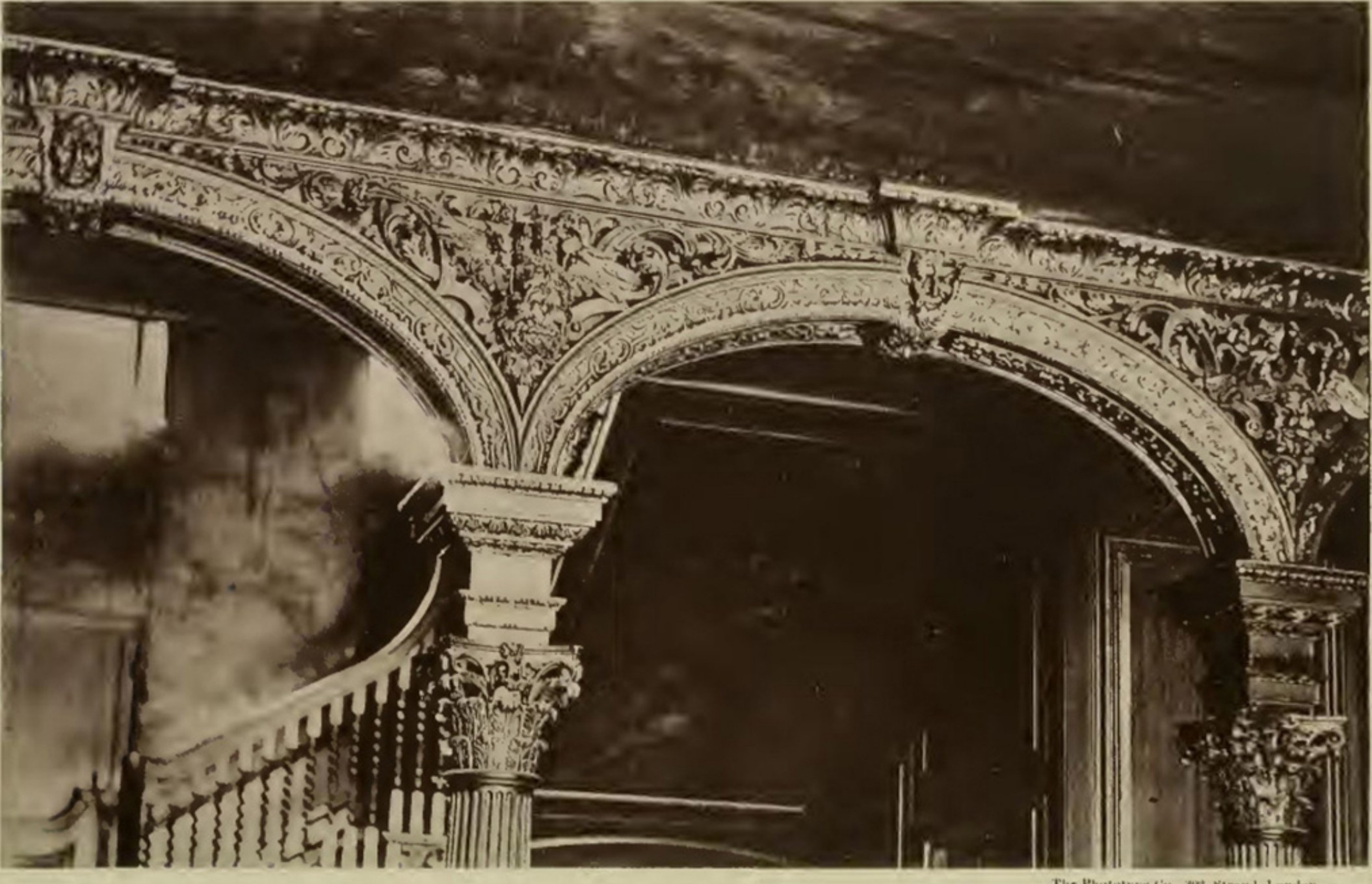 Wandsworth Manor House, part of screen in entrance hall
