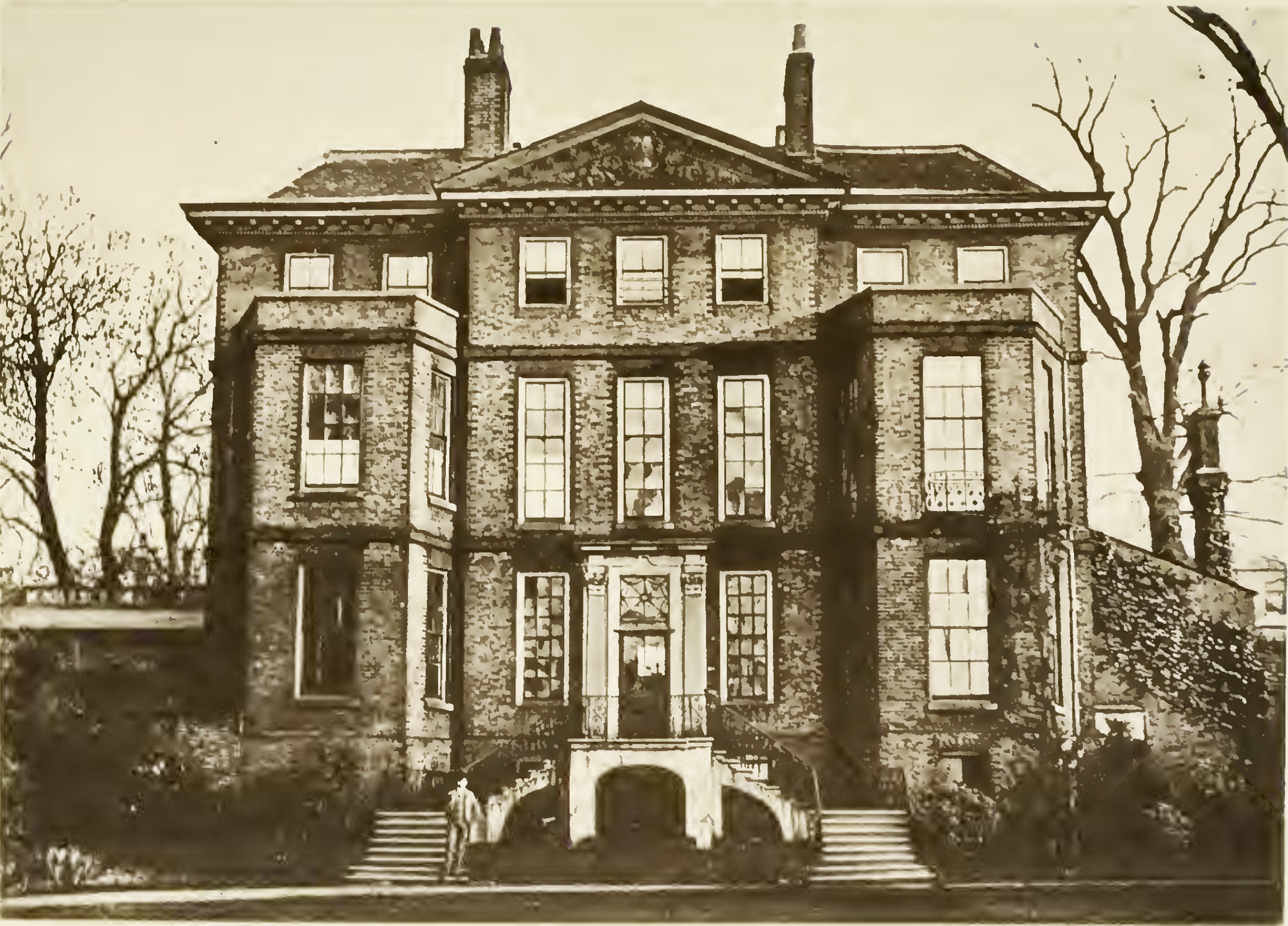 Wandsworth Manor House, view from garden