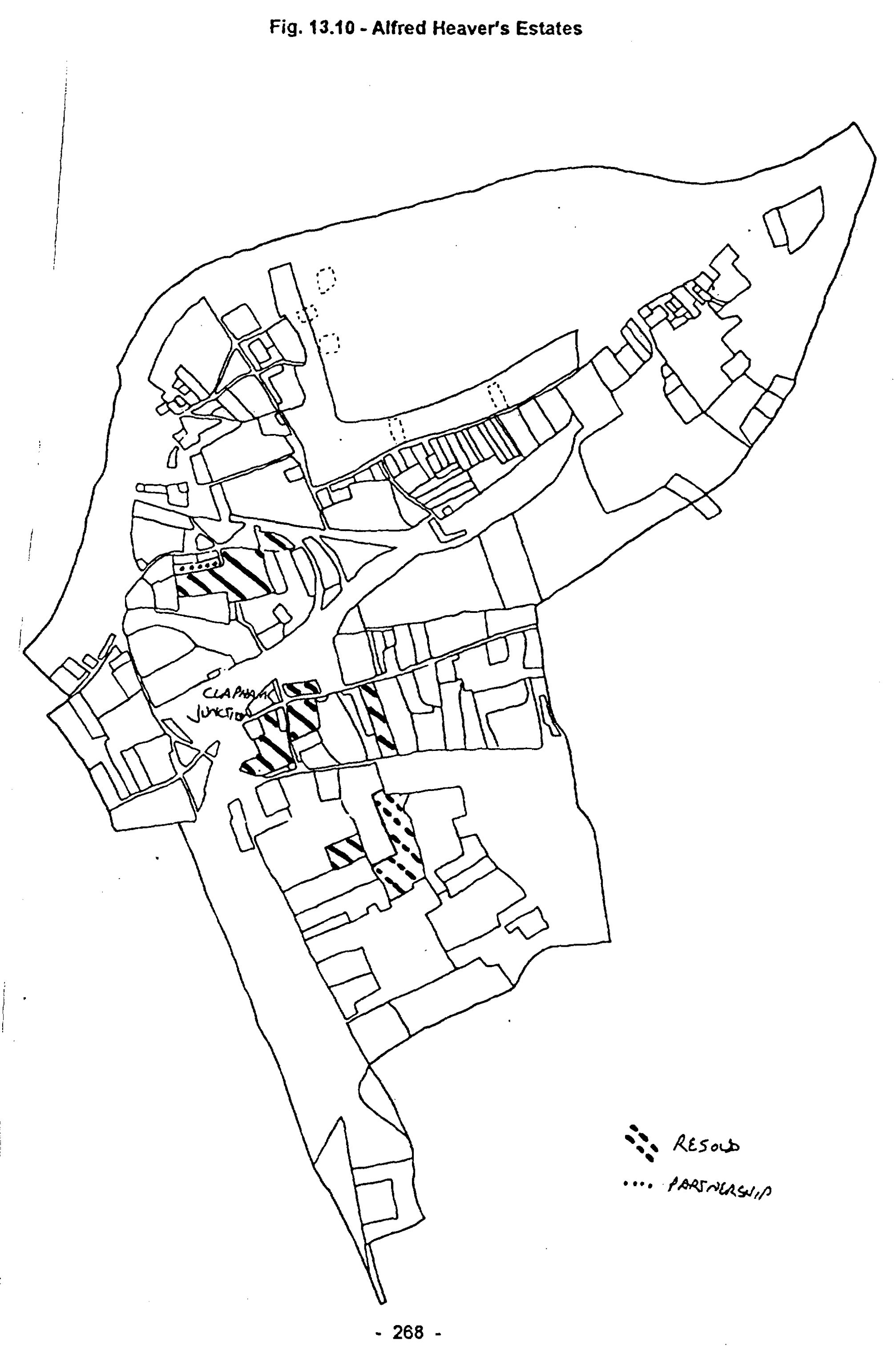 Fig. 13.10 – Alfred Heaver's Estates