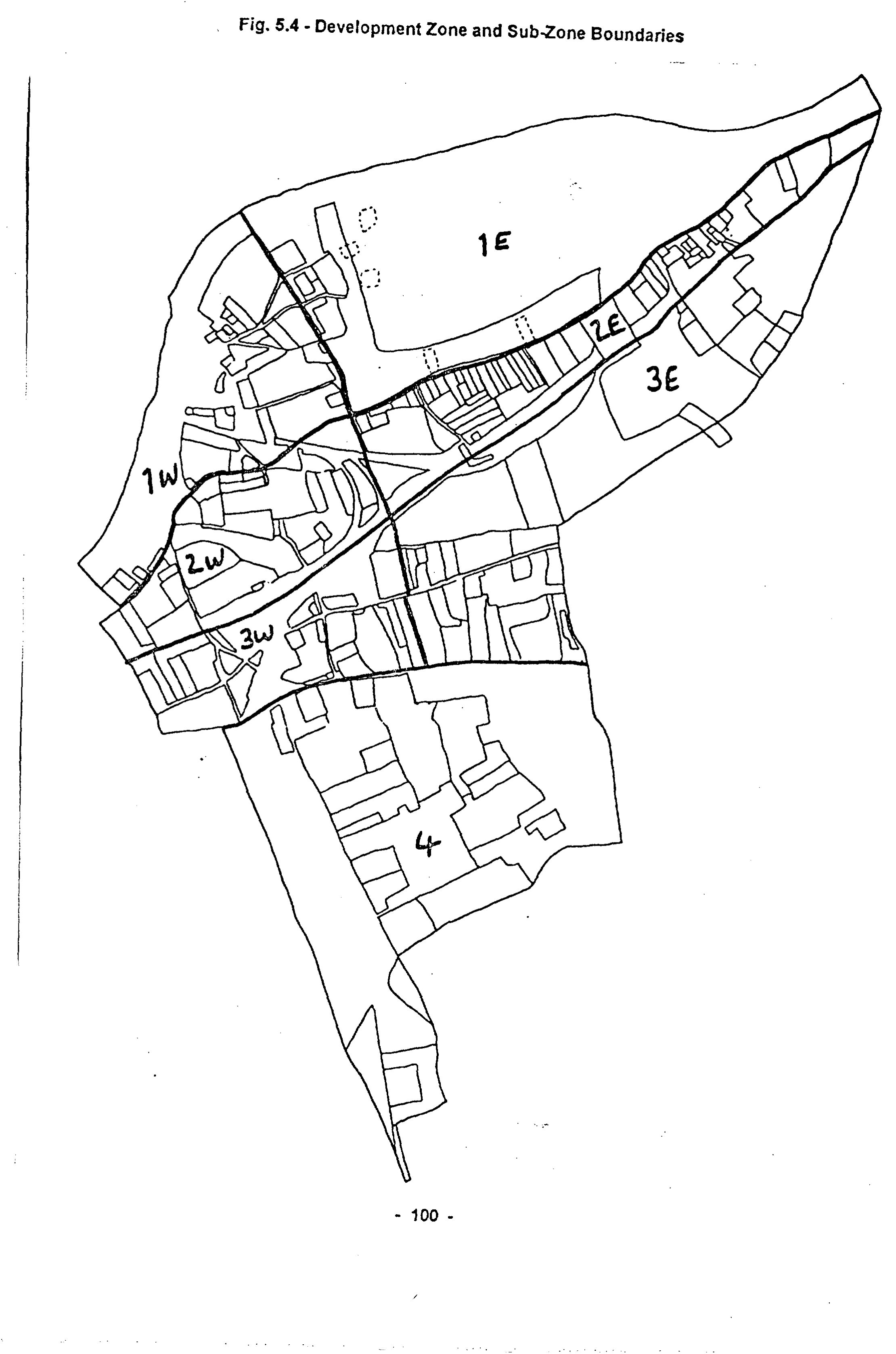Fig. 5.4 – Development Zone and Sub-Zone Boundaries