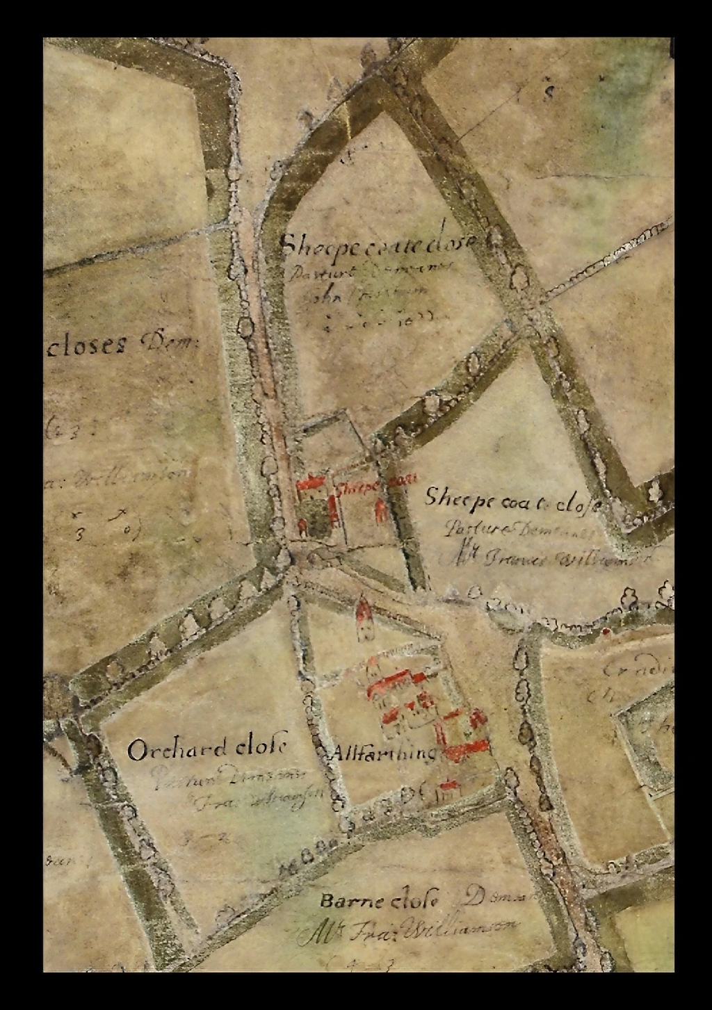 Gardner-Porter map: close-up of Wandsworth Common area