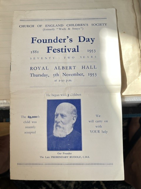 Founder's Day Festival programme, Royal Albert Hall, 5 November 1953