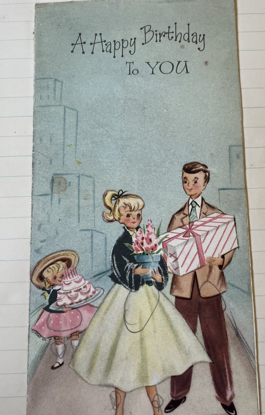 Birthday card: A Happy Birthday To You