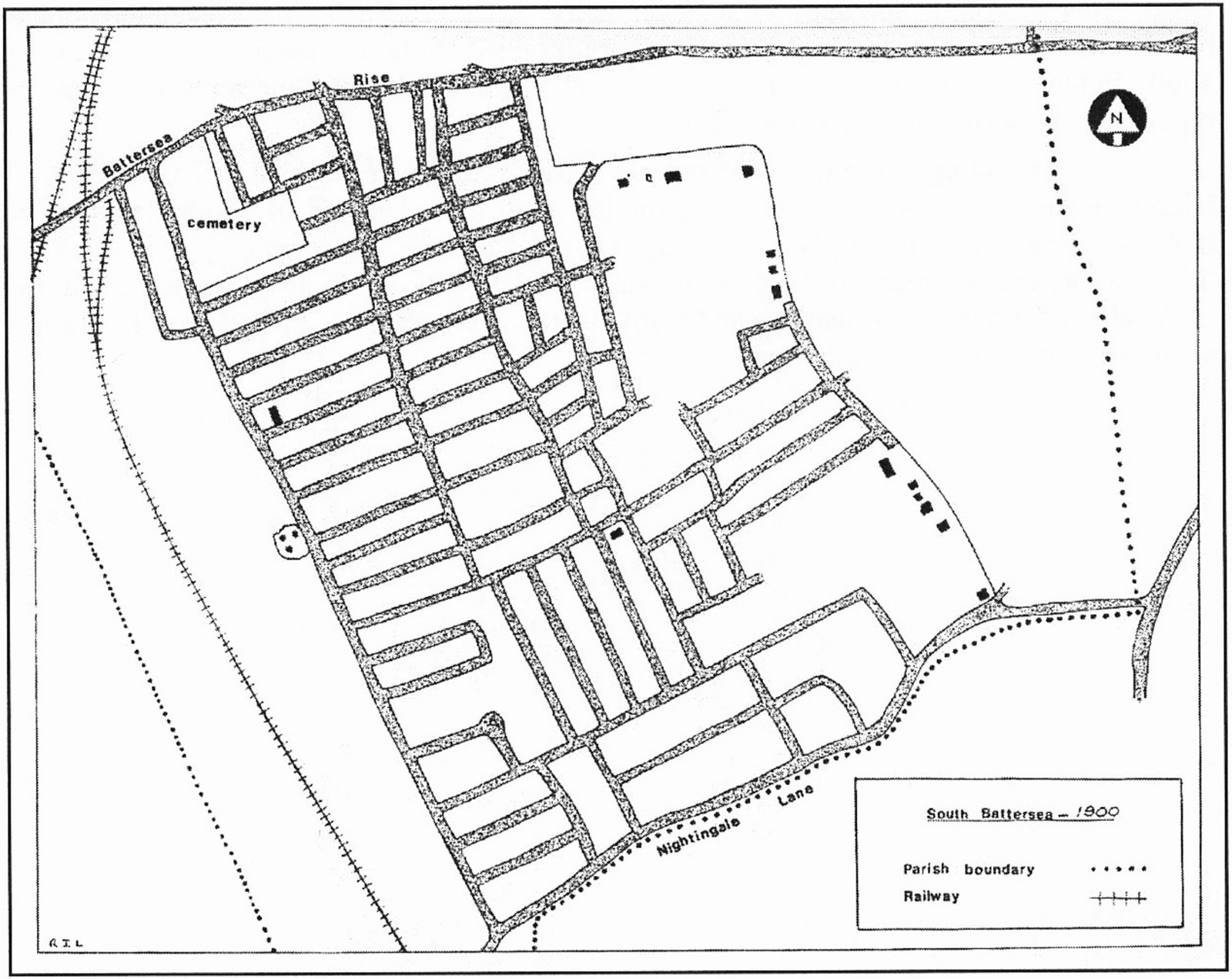 Fig. 15 – Sketch-map of the area in 1900