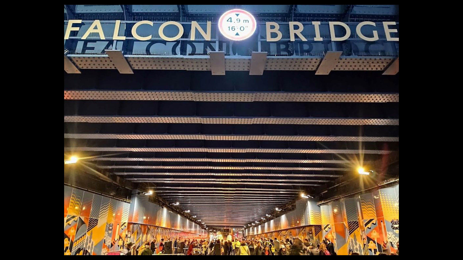 Falcon Bridge, Clapham Junction, recently brightened up