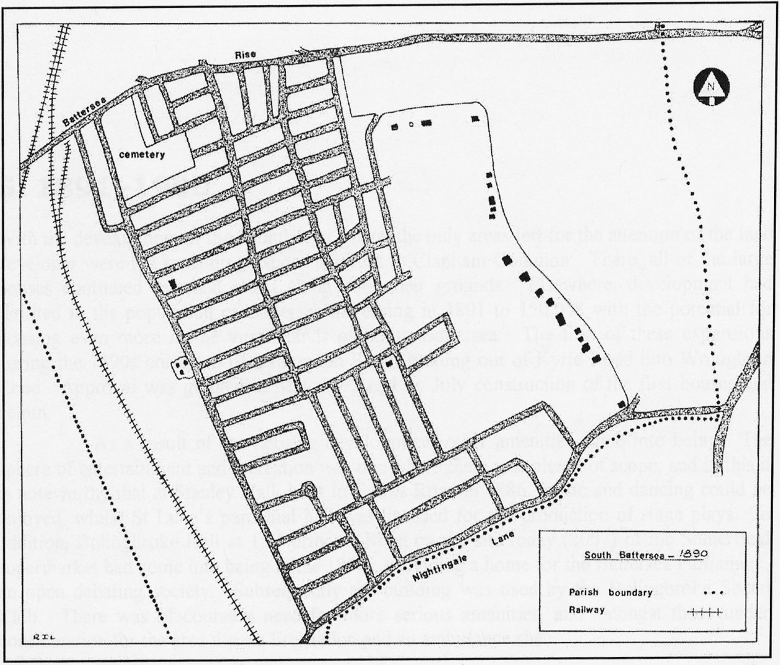 Fig. 13 – Sketch-map of the area in 1890